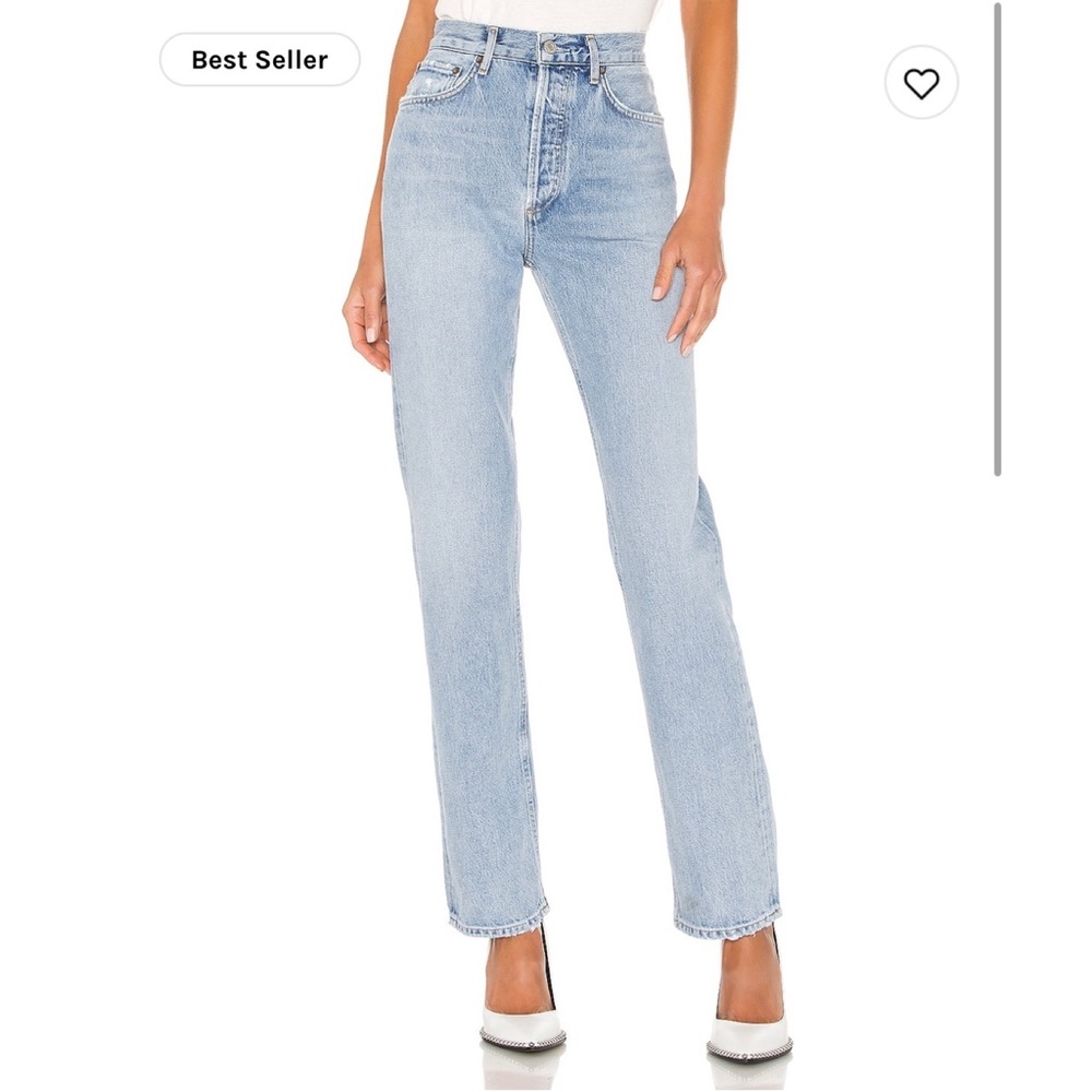 Agoldge Straight Leg High Waisted Jeans